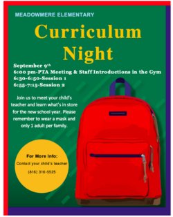 Curriculum Night